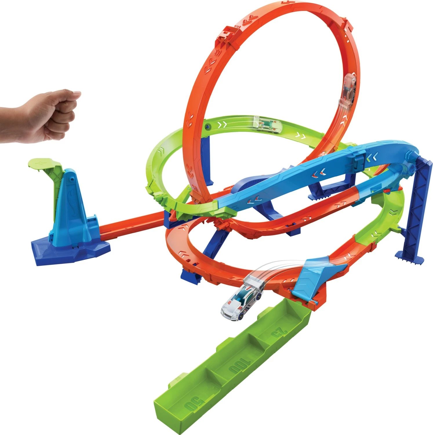 Pista për fëmijë Hot Wheels, Boomerang Circle Race Track HTK16