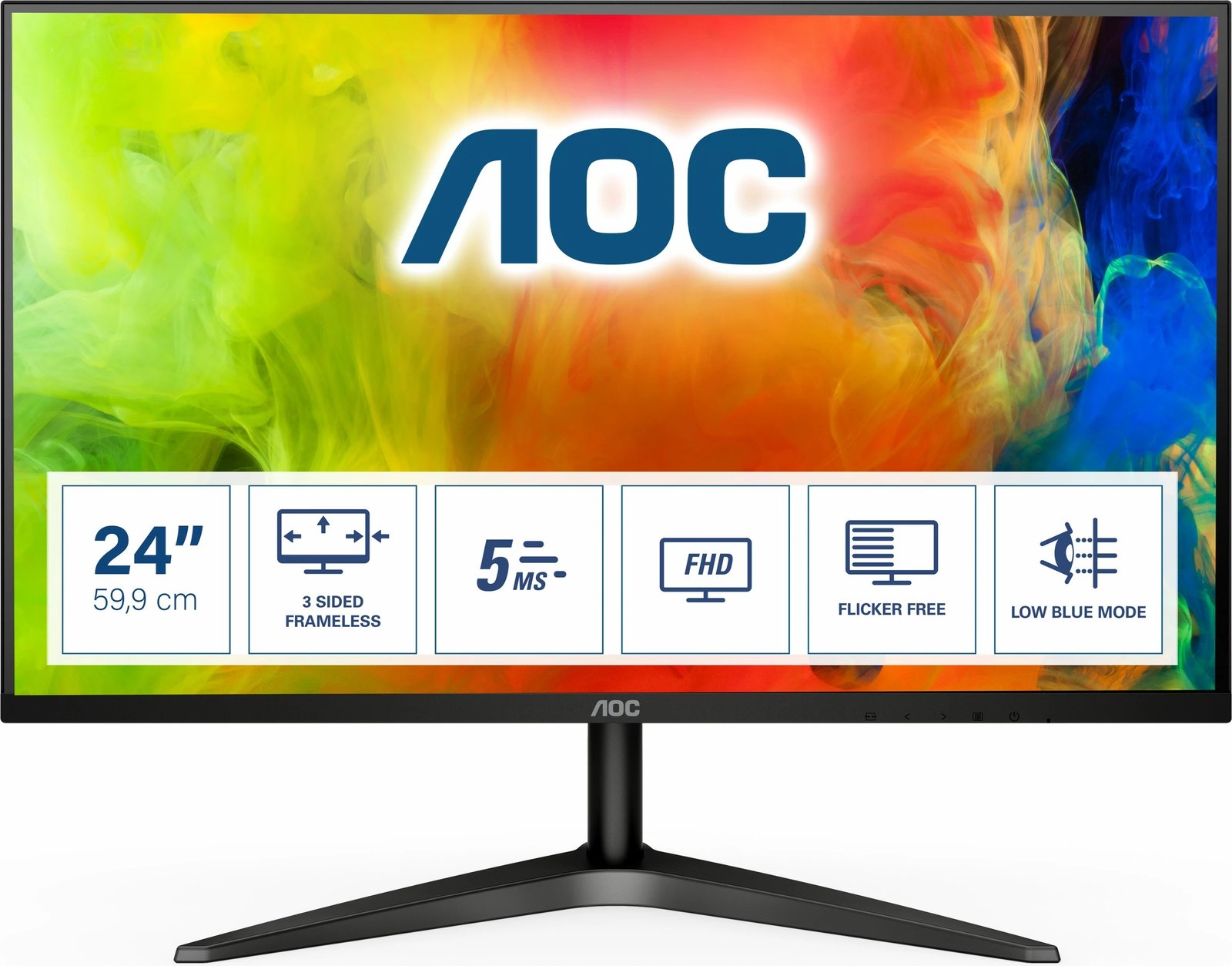 Monitor AOC B1 24B1H, 23.6", Full HD, LED, i zi