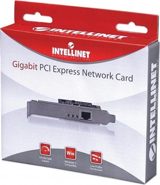 Kartë e rrjetit Intellinet 522533, Gigabit PCI Express/ RJ45 