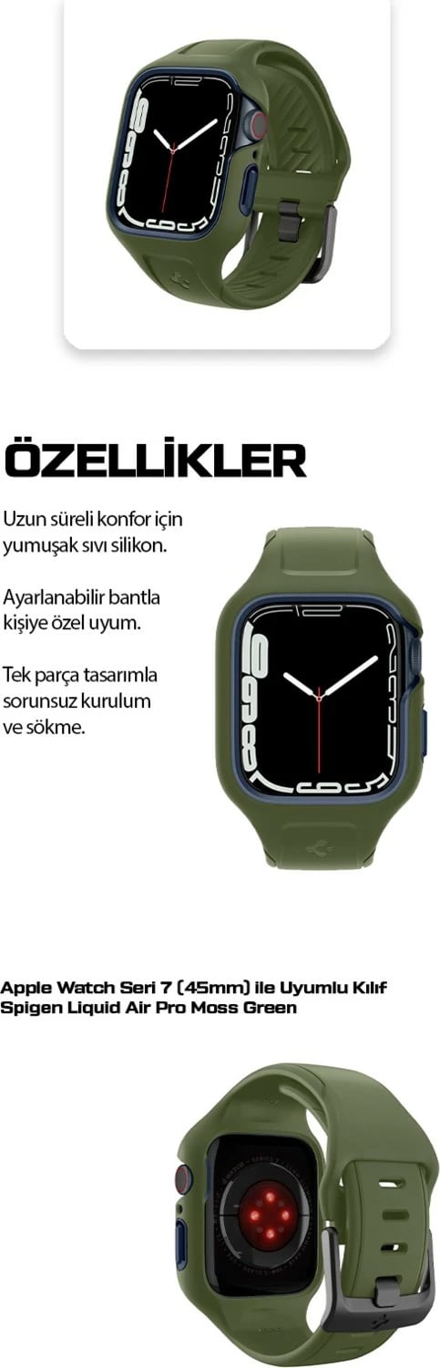 Kapak dhe rrip Spigen Apple Watch, të zi