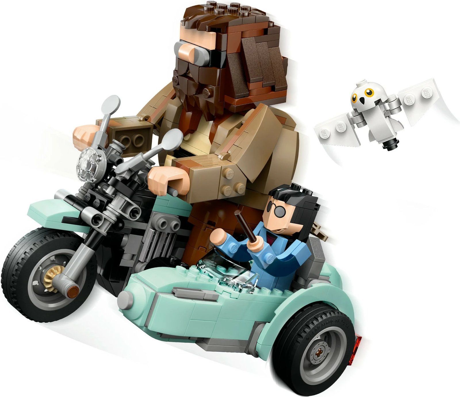 Set ndërtimi LEGO Hagrid & Harry's Motorcycle Ride, 617 pjesë, shumëngjyrësh