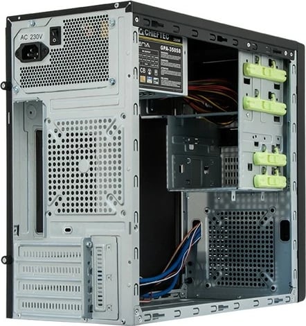 Kasë Chieftec XT-01B-350GPB, Mini Tower, PC, micro ATX, e zezë