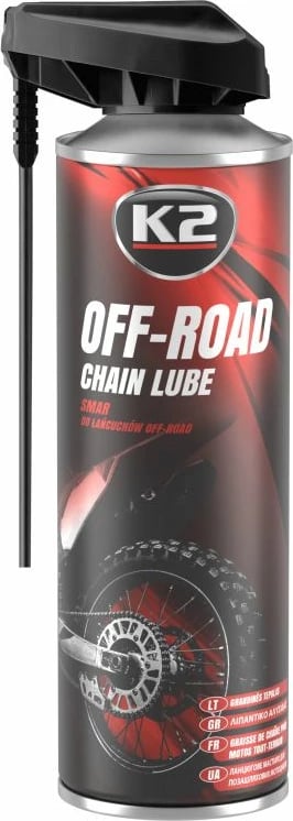 Pastrues dhe lubrifikant i zingjirëve Off-Road Chain Lube 500ml K2