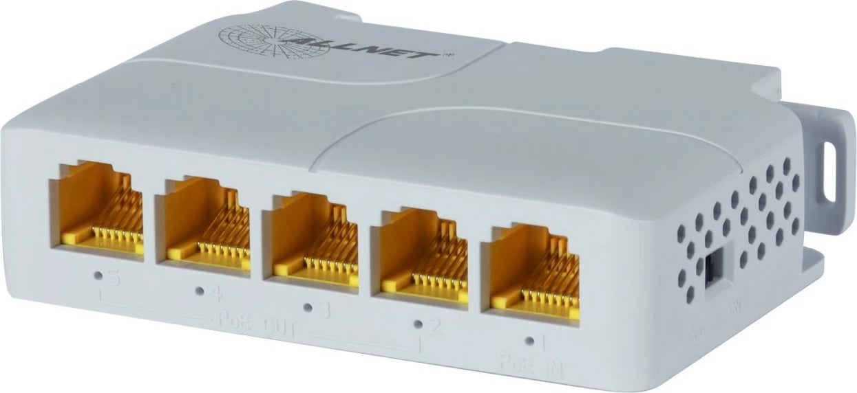 Switch ALLNET ALL-SG8005PD-BT90, 5 porte, PoE, bardhë