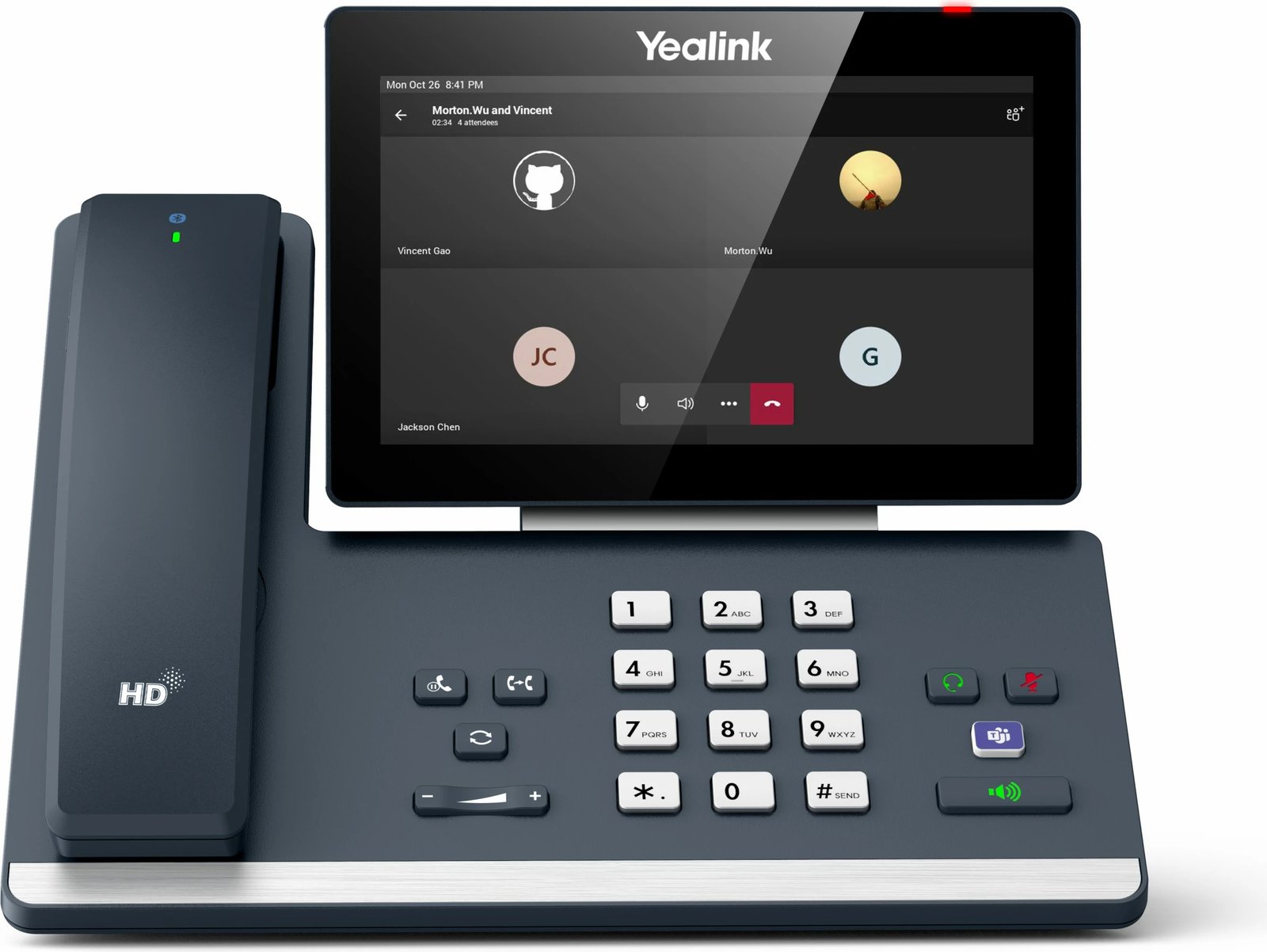 Telefon IP Yealink MP58-WH Microsoft Teams Edition, Wireless handset, Desk, Android, Gri