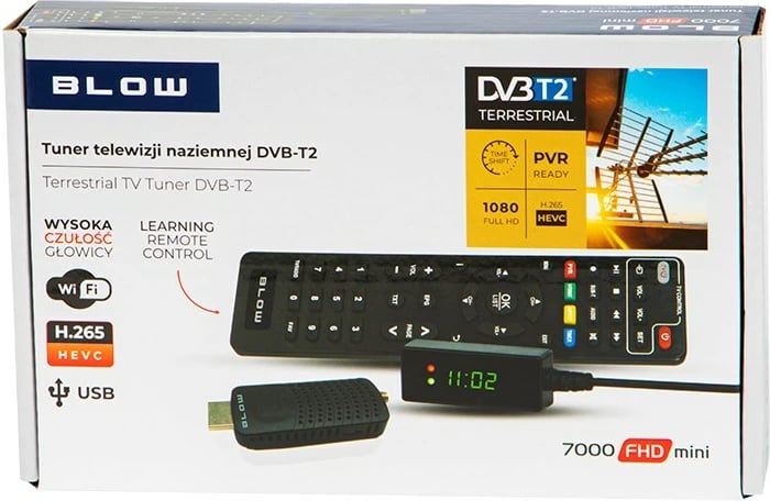 Marrës për TV Blow, Tuner, DVB-T2, 7000FHD, MINI H.265