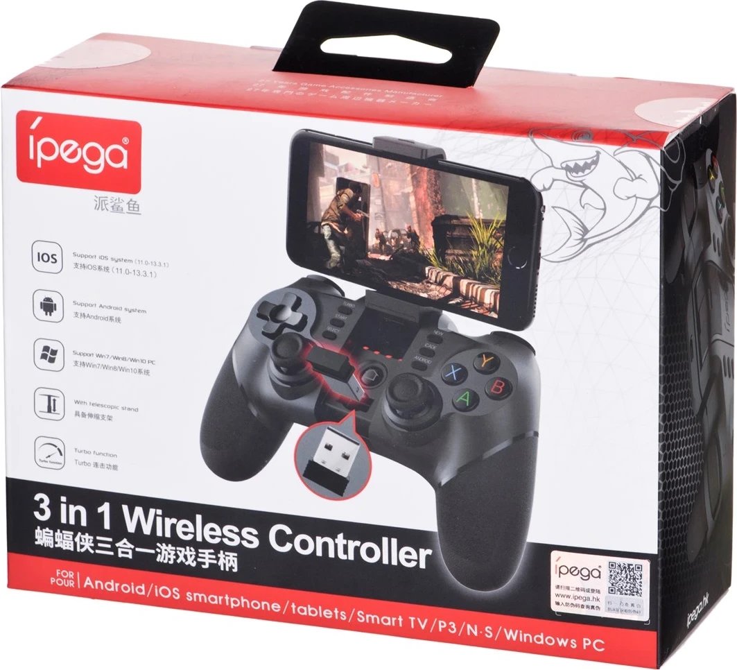 Gamepad ipega 9076, Bluetooth, i zi