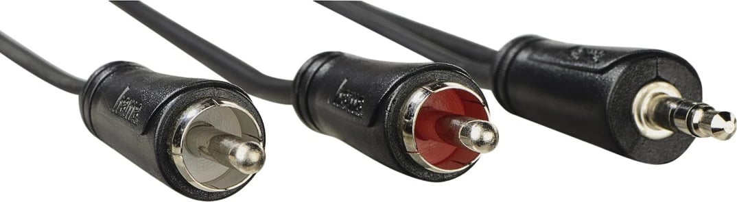 Kabllo Zërimi Hama, 2RCA - 3.5mm Stereo Adapter, 1.5m, 205110