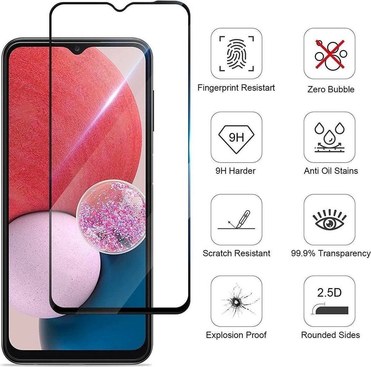 Mbrojtës ekrani Pikas për Samsung Galaxy A04s, transparent