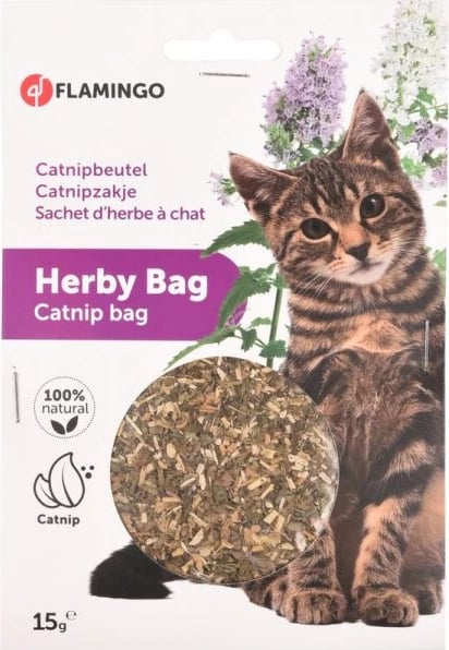 Catnip për mace Flamingo, 15 gr