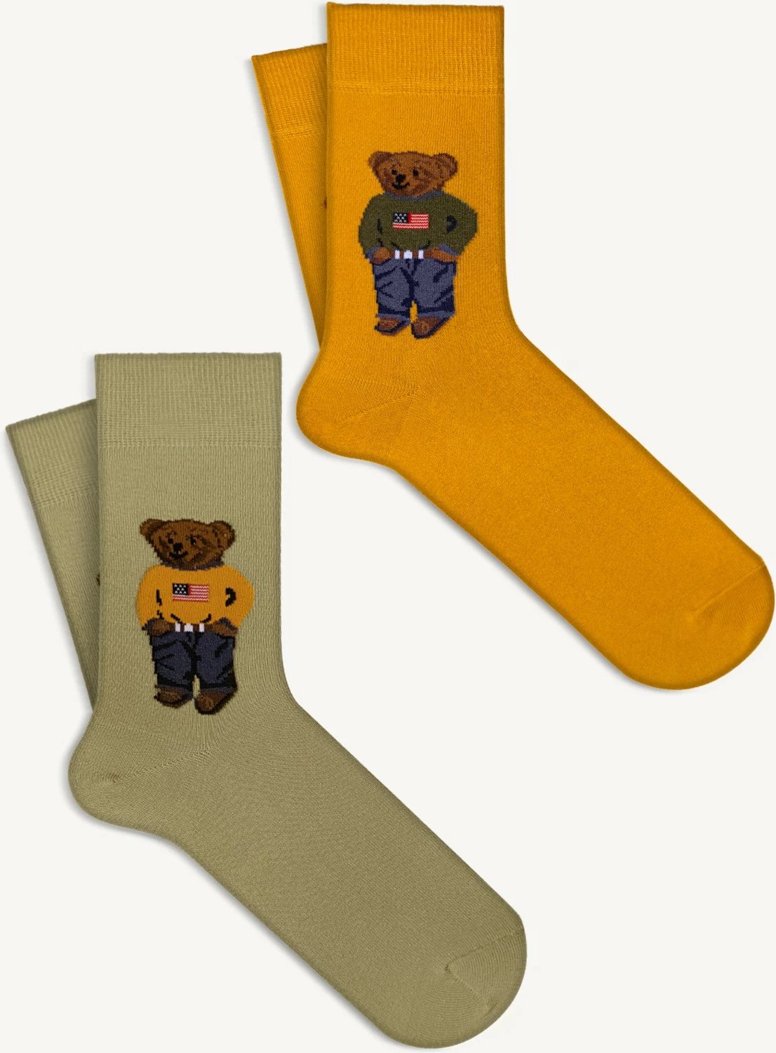 Çorape për femra Mono Socks, shumëngjyrëshe, set 4 copë