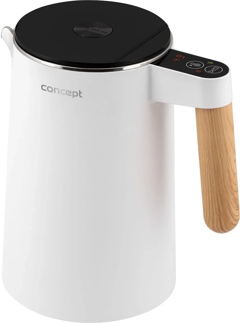 Çajnik elektrik Concept Salt & Pepper RK3300, 1.5L, 2200W, bardhë