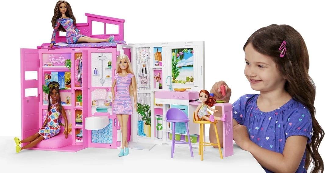 Set shtëpiake Barbie Cozy House + Kukull HRJ77 MATTEL