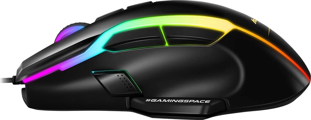 MOUSE GAMING HUZARO HZ-SHOT 3.0 | 9D 12000DPI RGB  I ZI