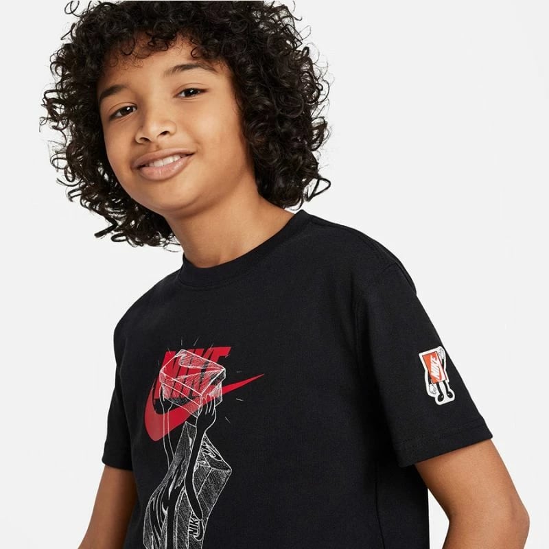 Maicë për fëmijë Nike Sportswear, e zezë