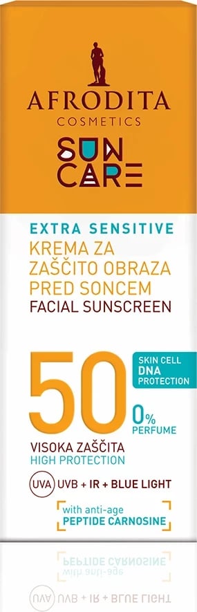 Kremë kundër diellit , Afrodita , Sun Care , Extra Sensitive , F50 , 50 ml