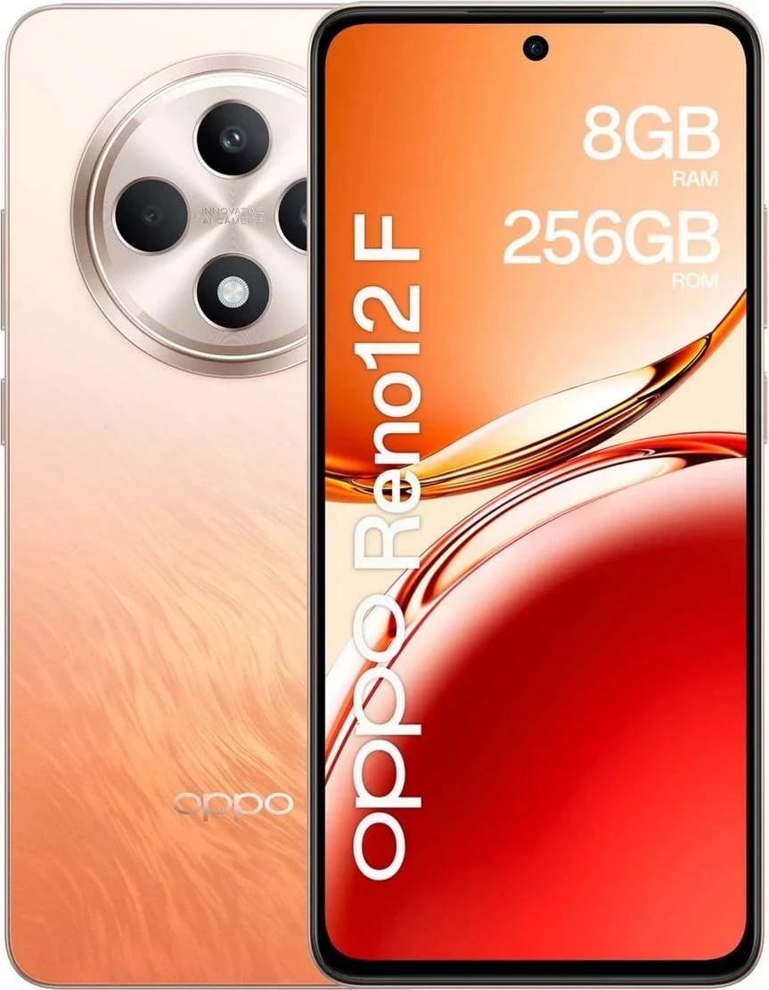 Celular OPPO Reno 12F 8+256GB Amber Orange