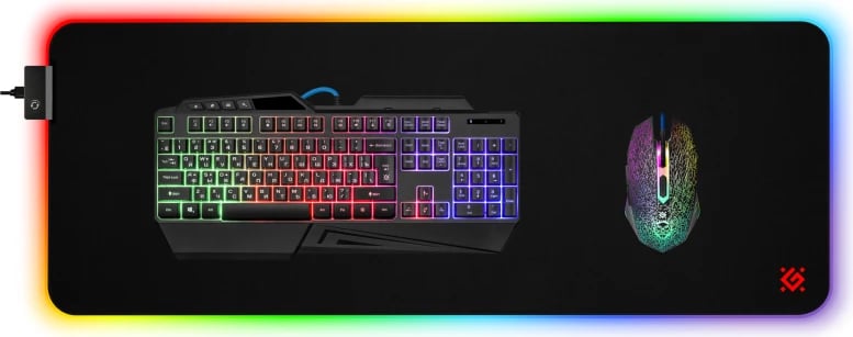 Mauspad Gaming me LED Defender, Ultra Light, 900x350x4mm