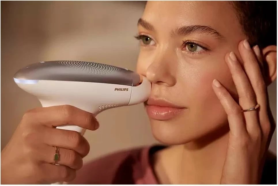 IPL Philips Lumea Advanced SC1998/00, 5 nivele fuqie, bardhë-gri