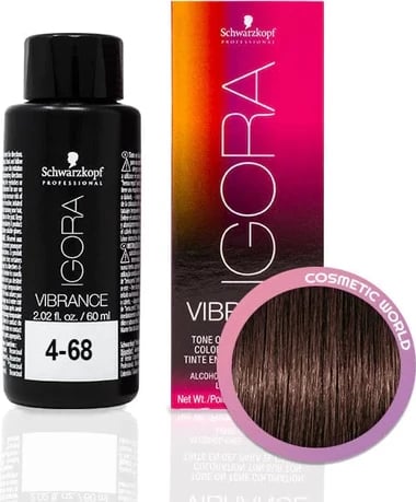 Ngjyrë për flokë semi permanente IG Vibrance 4-68 Medium Brown Chocolate Red, 60 ml