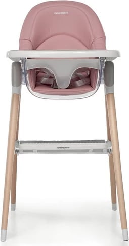 Karrige e lartë Bonito 2 in 1 pink high chair/baby chair