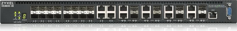 Switch Zyxel XS3800-28, Managed, L2+, 10G Ethernet (100/1000/10000), Rack mounting