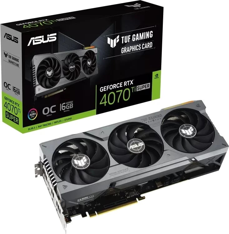 Kartë Grafike ASUS TUF Gaming RTX 4070 Ti SUPER, 16 GB GDDR6X