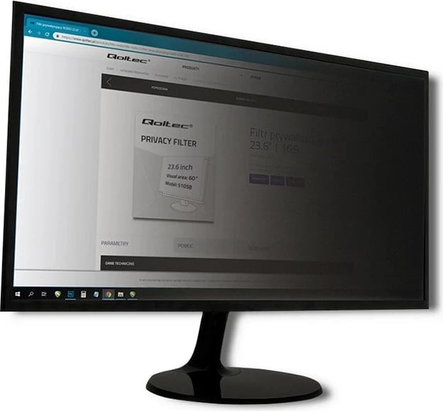 Filteri i Privatësisë për Monitor Qoltec 51056, 22", 16:10