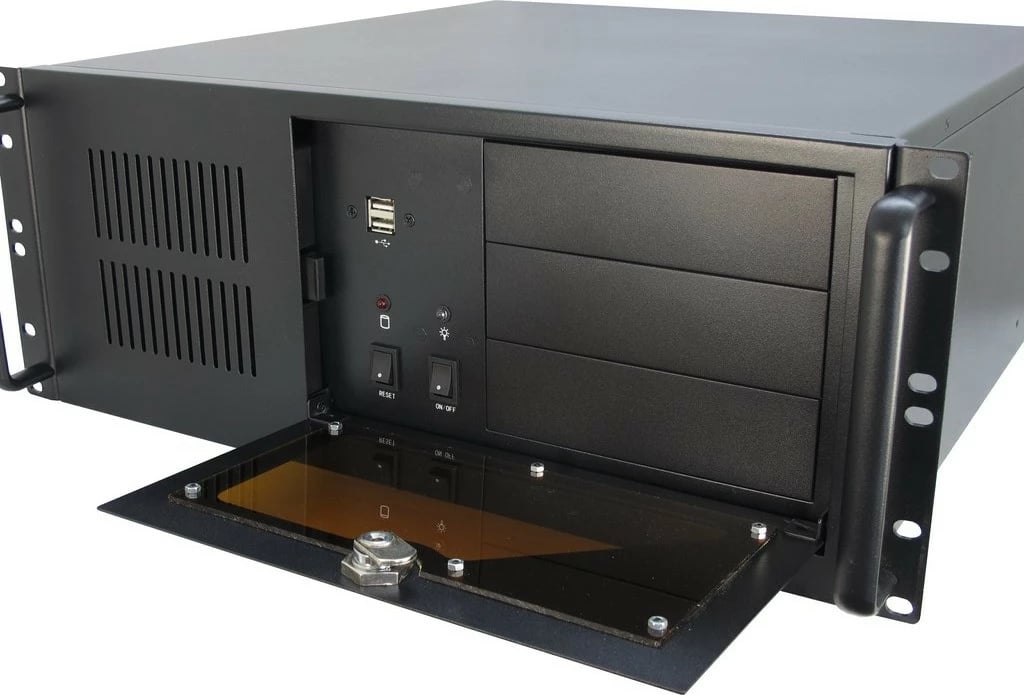 Kasë server Inter-Tech IPC 4U-4088-S, Rack, ATX, micro ATX, Mini-ITX, e zezë