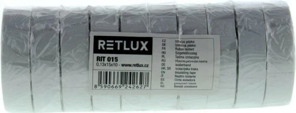 Shirit izolues RETLUX RIT 015, 10 copë, 0,13X15X10mm