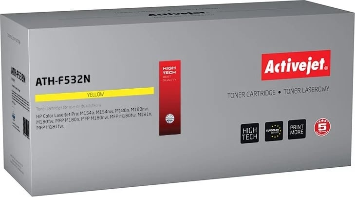 Toner Activejet ATH-F532N, për HP 205A CF532A, Supreme, 900 faqe, të verdhë