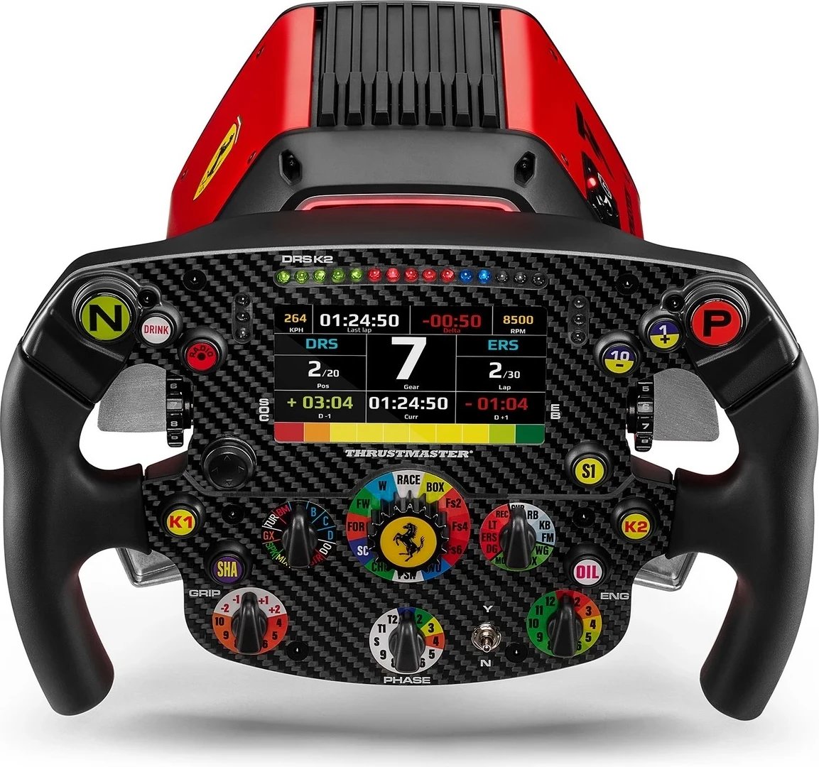 Simulues Thrustmaster T818 Ferrari SF1000, Direct Drive, 10Nmr, e zezë-kuqe