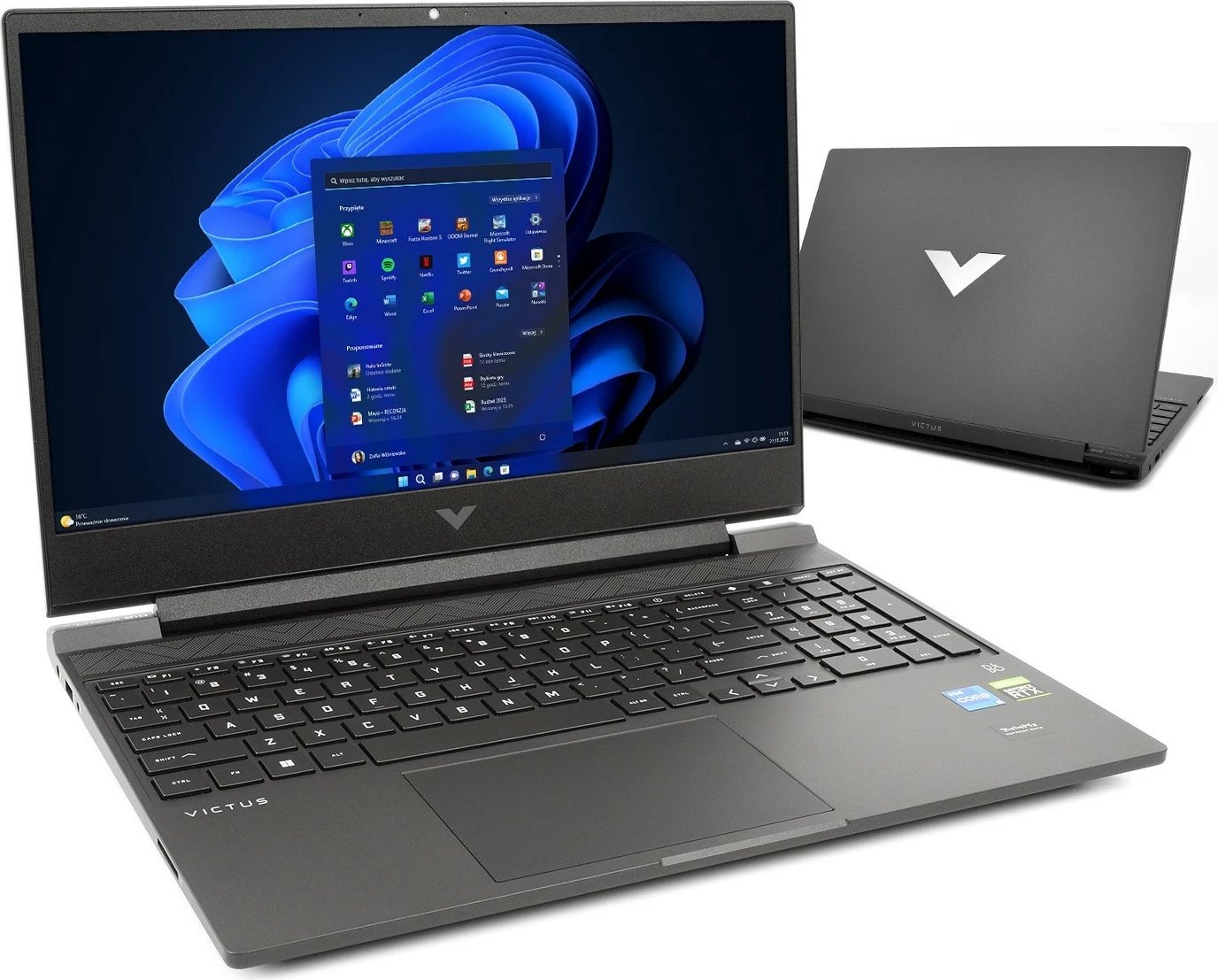 Laptop HP Victus 15, Core i5-12450H, 15.6"-144Hz, 64GB, 2TB, Win11Home, RTX3050, e zezë