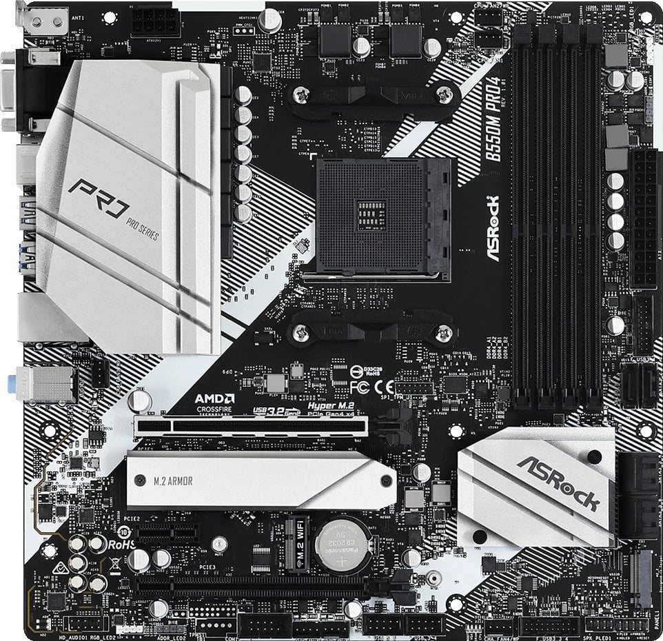 Pllakë amë ASRock B550M PRO4, Socket AM4, micro-ATX