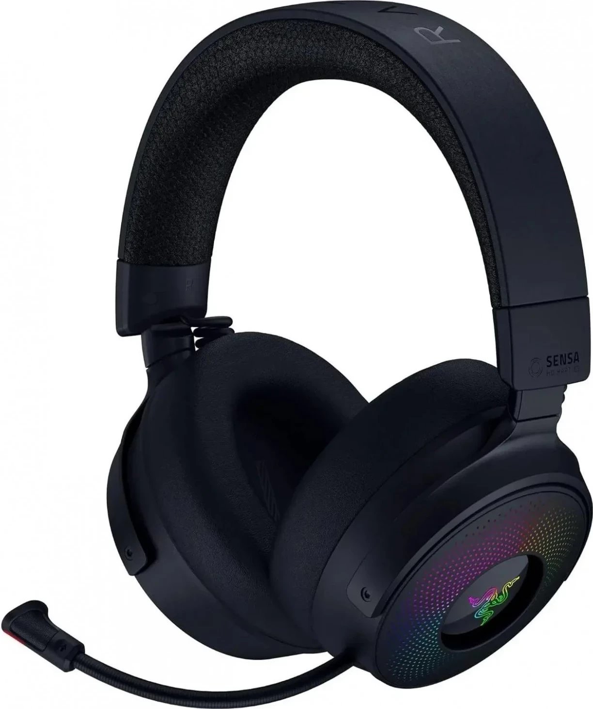 Kufje Razer Kraken V4 Pro, për lojtarë, ngjyrë e zezë