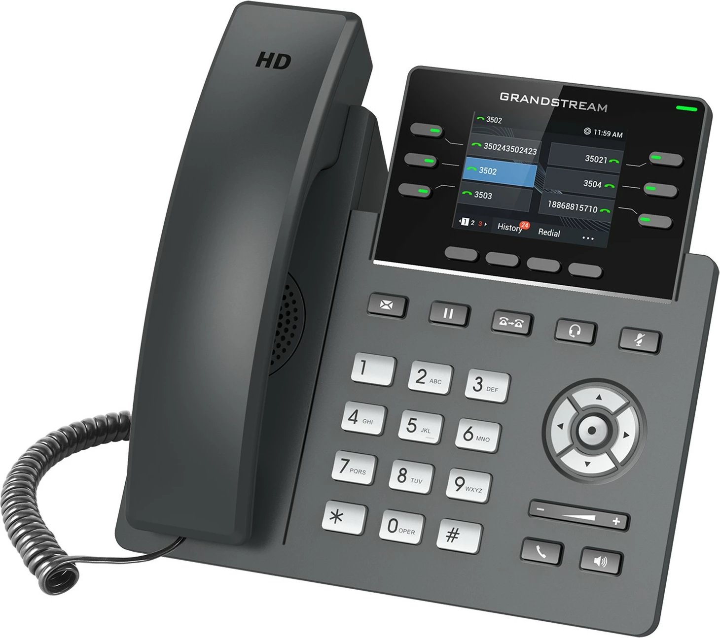 Telefon IP Grandstream GRP2613, 6 linja, i zi