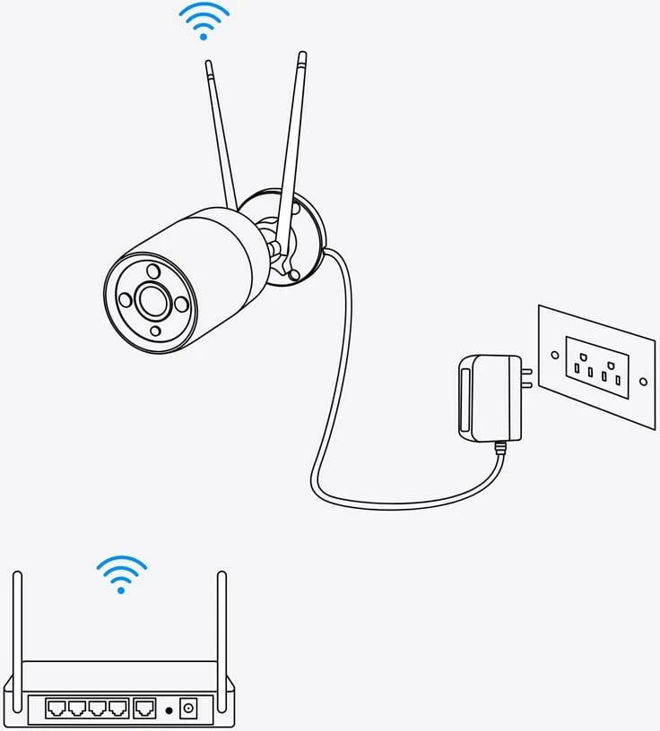 Kamerë sigurie Reolink W320, 5MP, Wi-Fi 2.4/5 GHz, Detektim personi/mjeti/kafshe, Night Vision 100ft