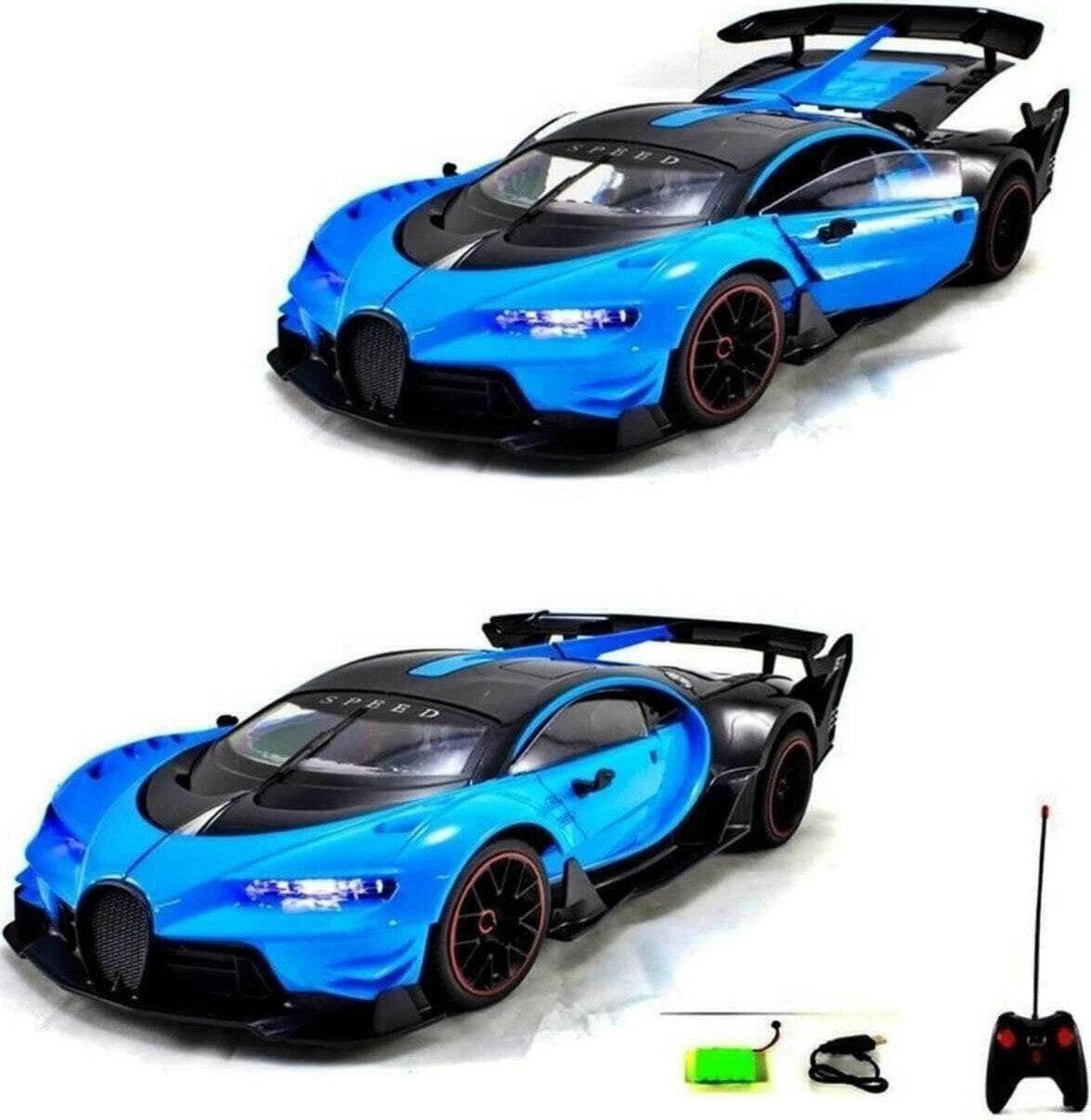 Vetura me telekomandë Erdem, Bugatti Chiron, blu