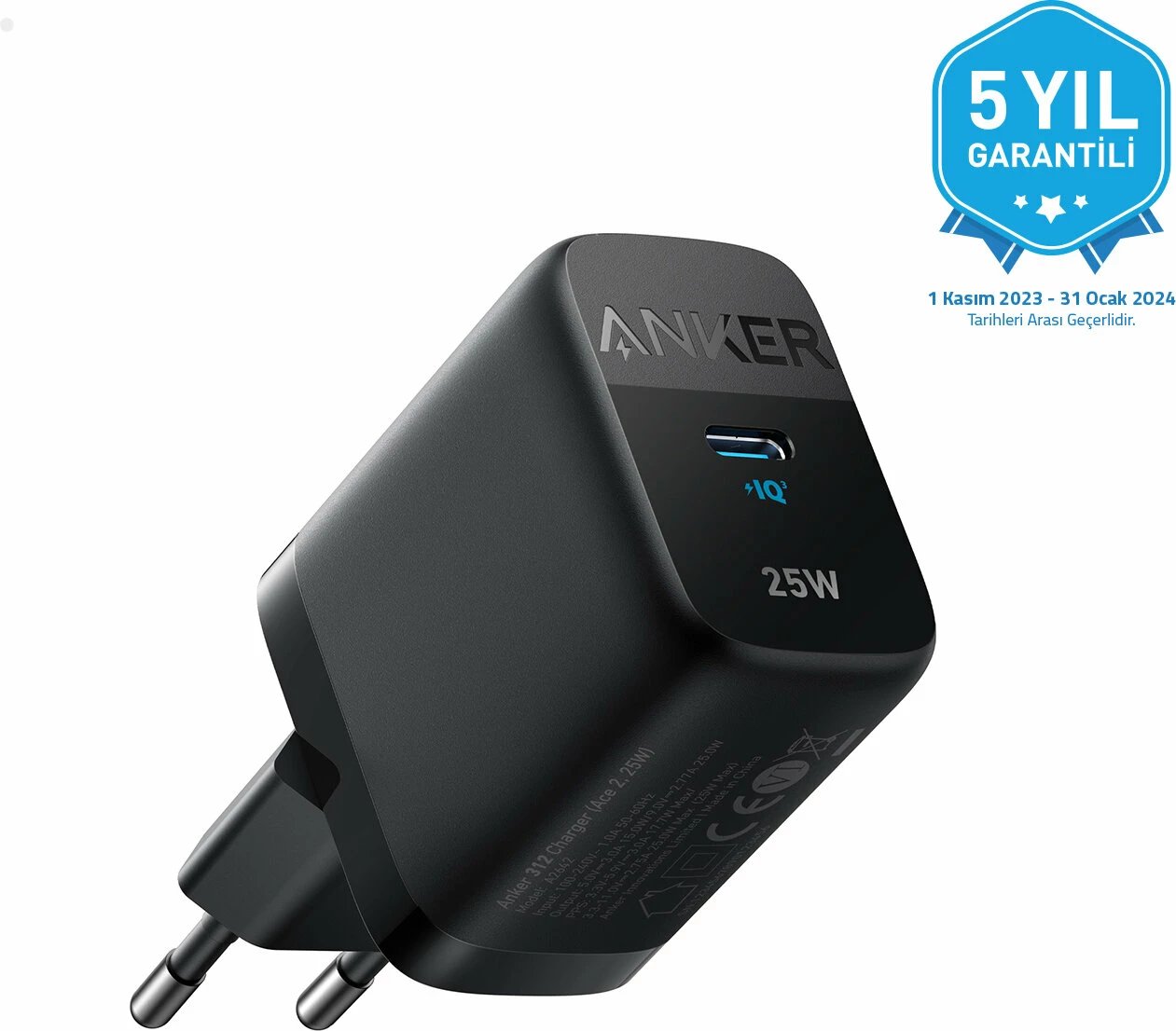 Karikues USB-C Anker, i zi