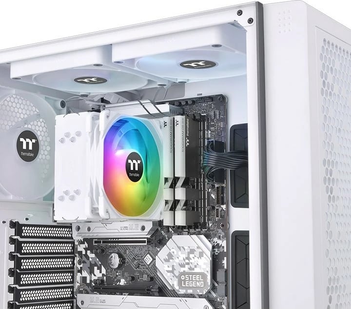 Ftohës ajri Thermaltake UX200 SE, 12 cm, 800 RPM, 1800 RPM, 25 dB, 62.72 cfm, i bardhë