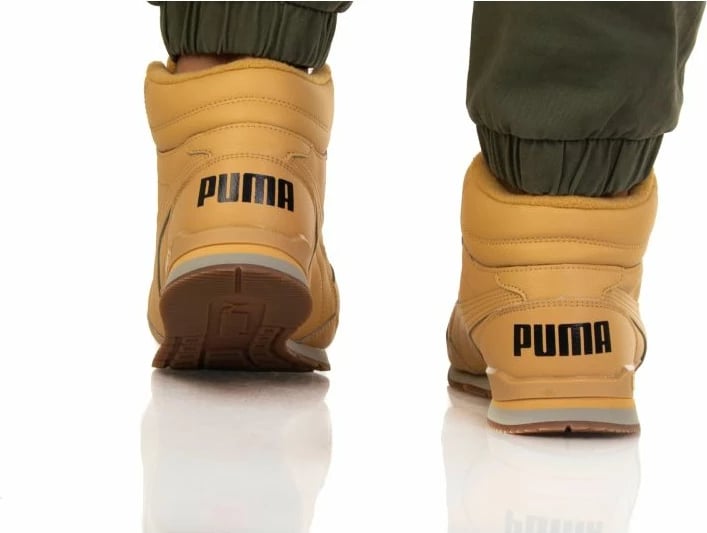 Këpucë Puma St Runner V3 Mid LM për meshkuj, ngjyrë kafe