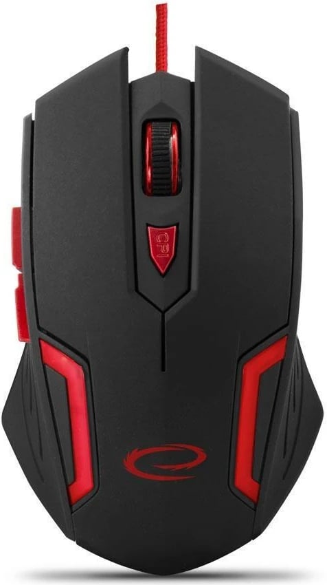 MOUSE GAMING ESPERANZA FIGHTER MX-205 | 6D 2400DPI  BLACK/RED EGM205R