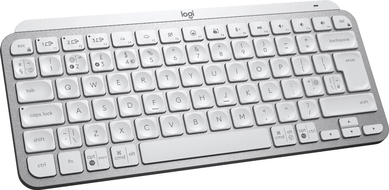 Tastierë Logitech MX Keys Mini, wireless, light gray