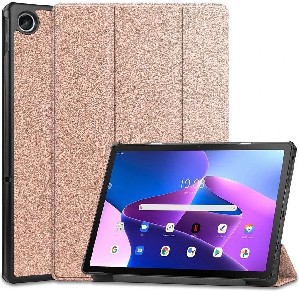 Mbështjellës për tablet Tech-Protect, Lenovo Tab M10 Plus, rozë/ari