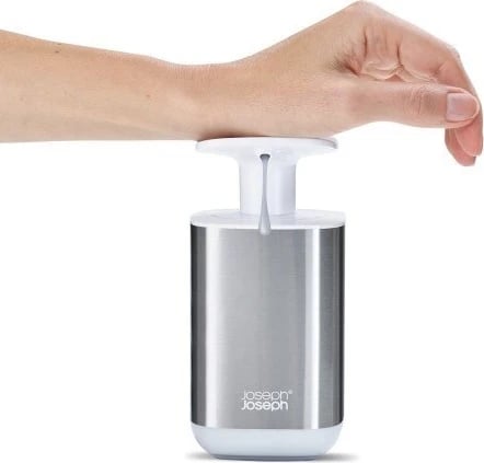 Dispenser sapuni Joseph Joseph Presto 70532, 350 ml, i bardhë