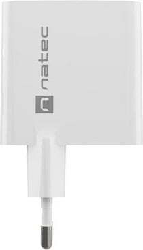 Karikues NATEC RIBERA GAN 1X USB-A + 1X USB-C 45W i bardhë