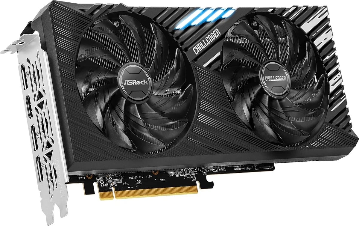 Kartë Grafike Asrock Challenger RX7600XT CL 16GO, AMD Radeon RX 7600 XT, 16 GB GDDR6