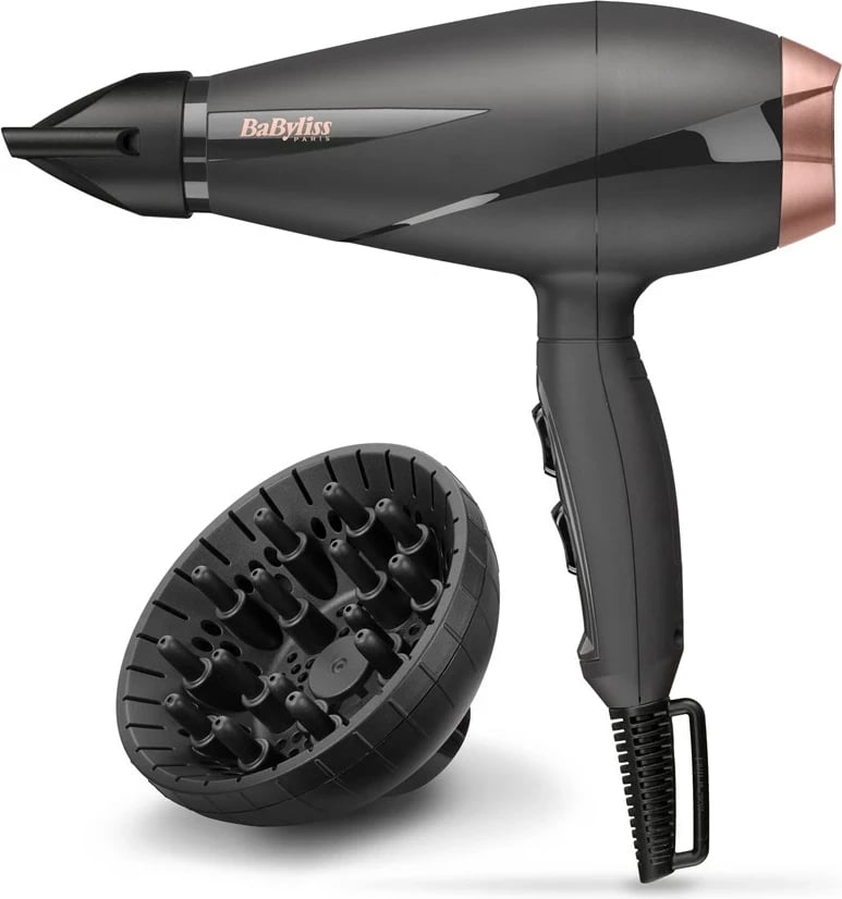 Tharëse për flokë BaByliss Smooth Pro 2100 6709DE, 2100W, e zezë/ari