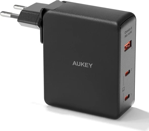 Karikues muri AUKEY PA-B7O Omnia II GaN 2xUSB-C 1xUSB-A PD 3.1 PPS 140W i zi