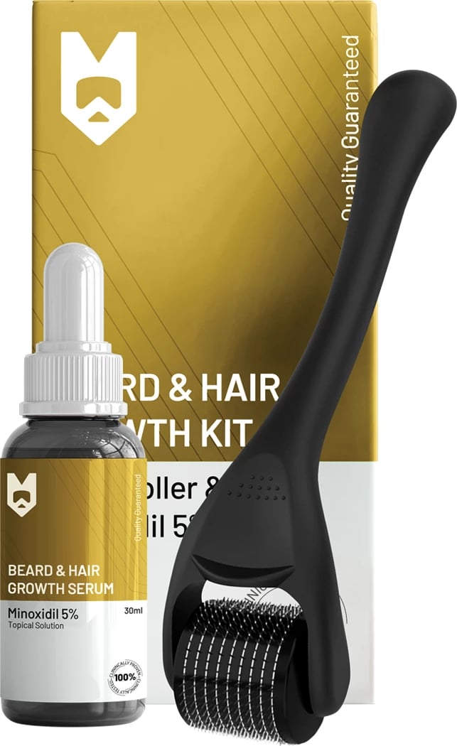 Set per Dalje dhe Shpeshtim te Mjekrres Beard & Hair Growth Kit